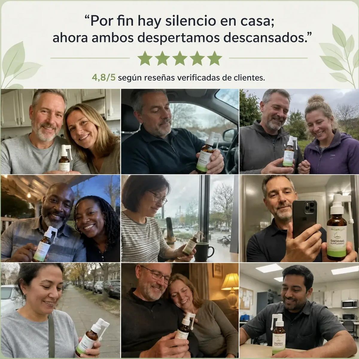 Silencia los ronquidos más estruendosos desde la primera noche